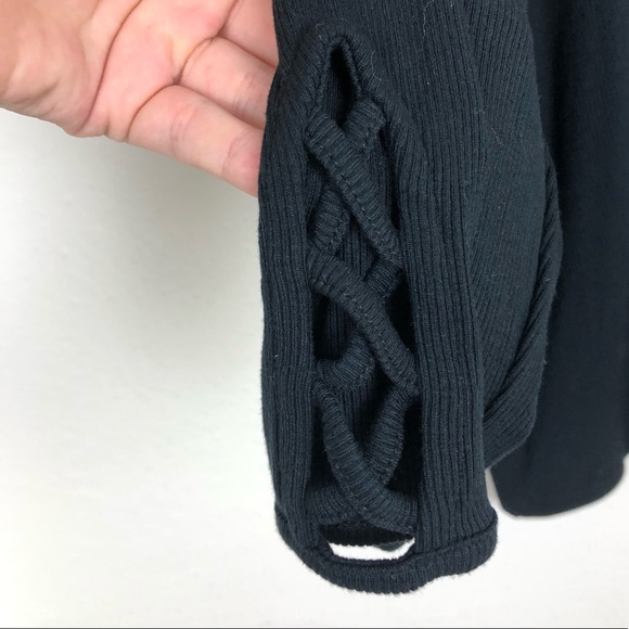 NWT Bebe Bedazzled Long Sleeve Top w/ Fun Details - Picture 3 of 7